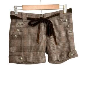 Lest Rose Shorts  Academia Grunge 70s Sz 2 Business Cocktail Streetwear Y2K